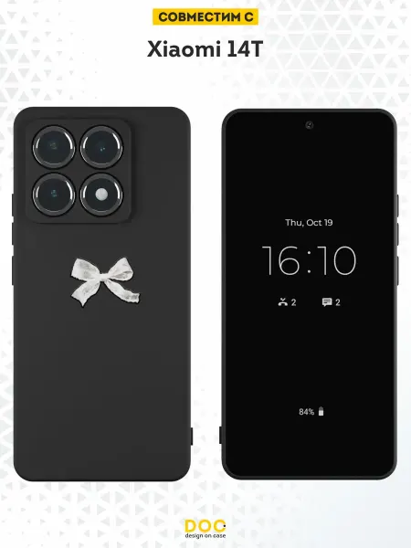 DesignOnCase Чехол на Xiaomi 14T с принтом Бант