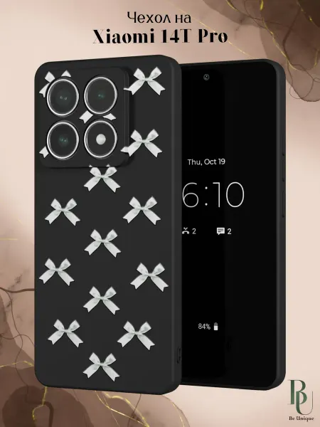 Be Unique Чехол на Xiaomi 14T Pro с принтом Бантики