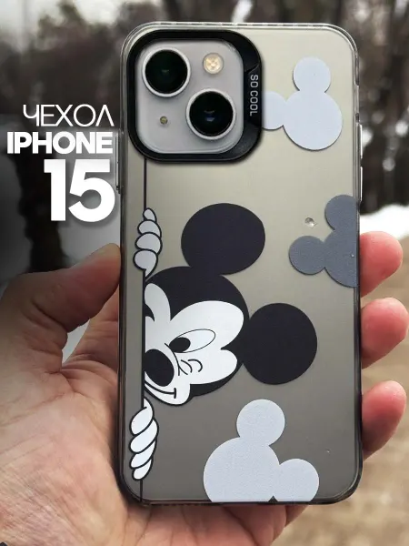 MGOO чехол на iPhone 15 Mickey Mouse