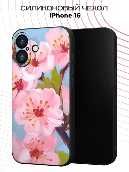 FACTORIA Чехол на Apple IPhone 16 с принтом Сакура