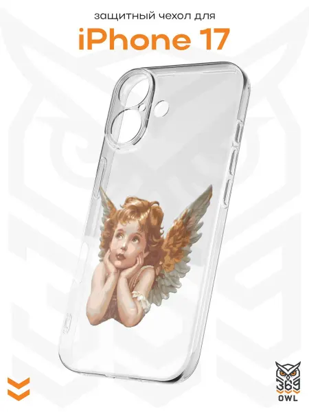 OWL369 Чехол на Apple iPhone 17 с принтом Ангел