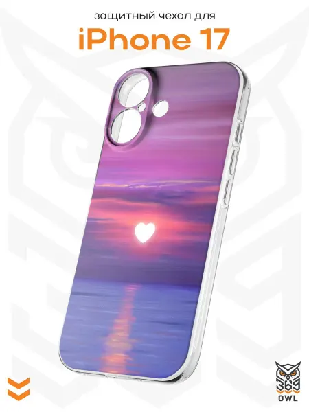 OWL369 Чехол на Apple iPhone 17 с принтом Сердце