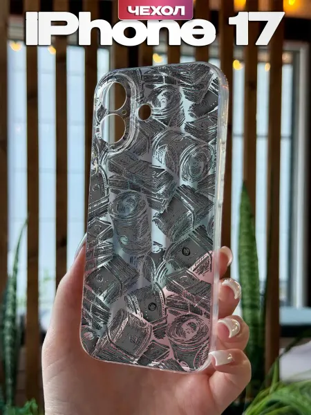 PBl store Чехол на iPhone 17 с принтом Доллары
