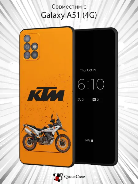QuestCase Чехол на Samsung A51 4G с принтом KTM