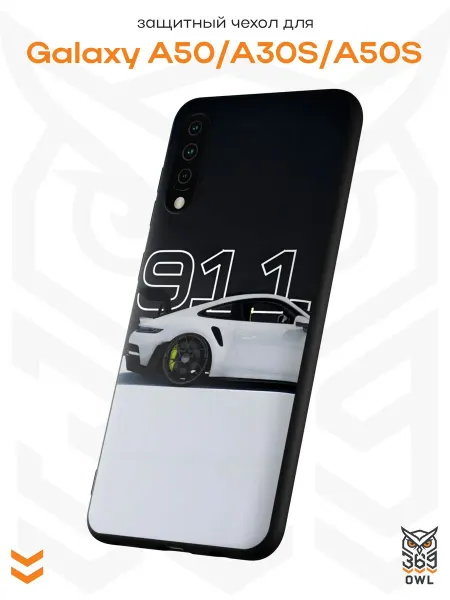 OWL369 Чехол на Samsung A50 A30S A50S с принтом Porsche 911
