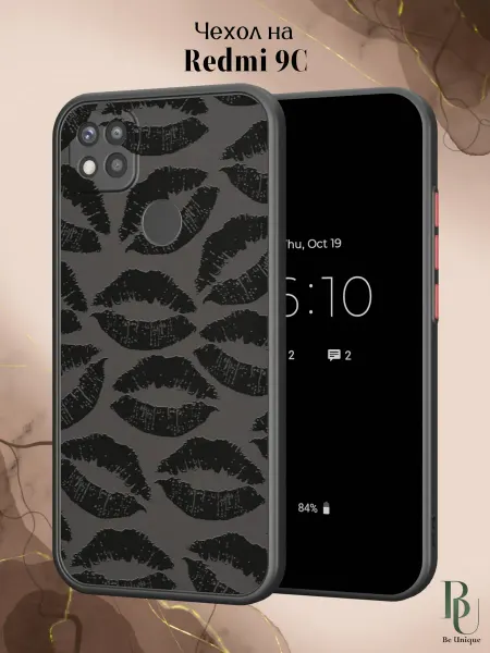Be Unique Чехол бампер на Redmi 9C с поцелуями