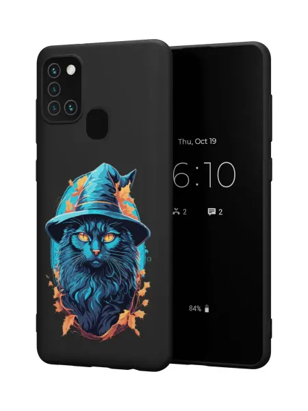 QuestCase Чехол на Samsung A21S с принтом Кот