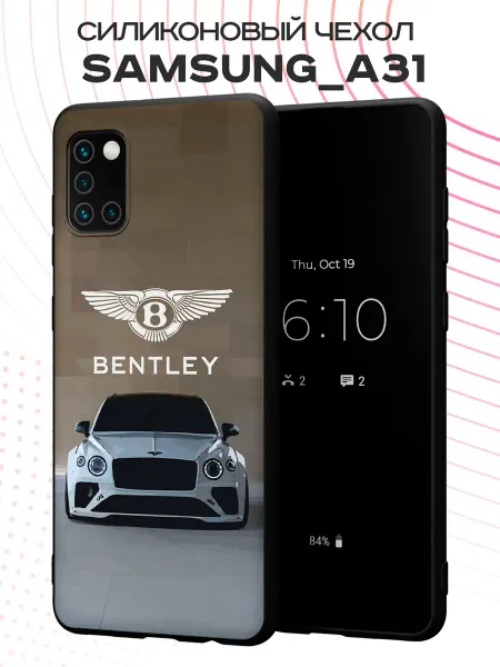 PBl store Чехол на Samsung A31 с принтом Bentley