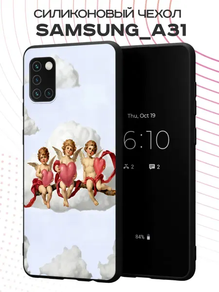 PBl store Чехол на Samsung A31 с принтом Ангелы Y2K