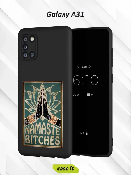 Case it Чехол на Samsung A31с принтом Namaste
