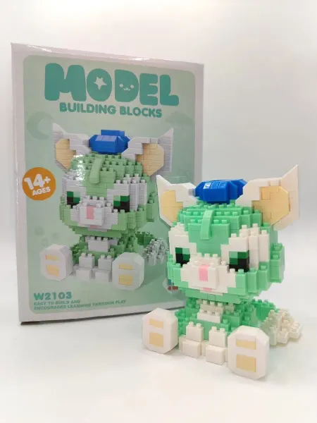 ИГРОЛЕНД Мини 3D конструктор, Кошка, 456 деталей