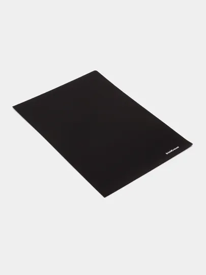 Папка-уголок пластиковая ErichKrause Diamond Total Black, A4, непрозрачный, черный 55194