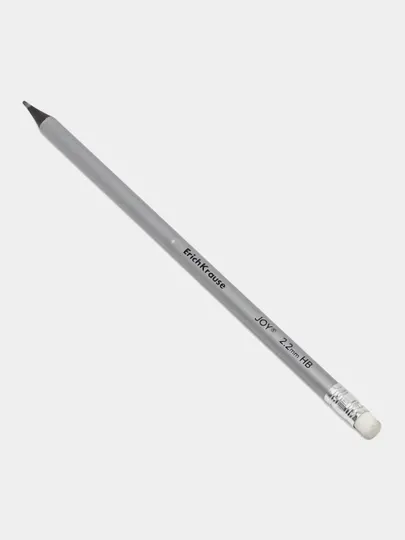 Чернографитный карандаш ErichKrause JOY Metallic, круглый, с ластиком HB 55274 q0000053345