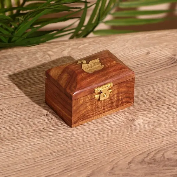 Со скидкой Шкатулка «Лебедь», 7.5×5×5 см, манговое дерево