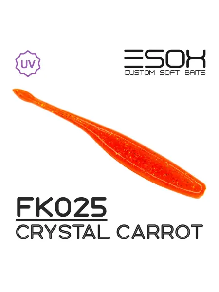 ESOX Wacky Slug 3.8"(96мм) 5шт FK025 Приманка на Судака,Щуку