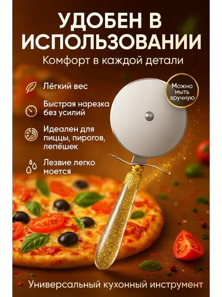 Бема56 Роликовый нож для пиццы