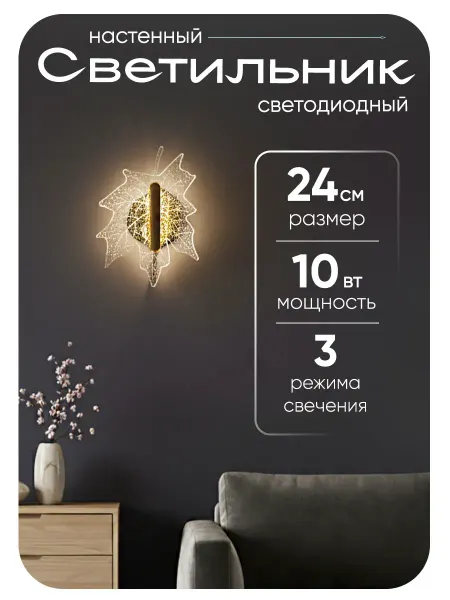 Светильник настенный лофт бра светодиодный