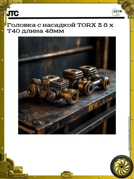 JTC Головка с насадкой TORX 3 8 х T40 длина 48мм