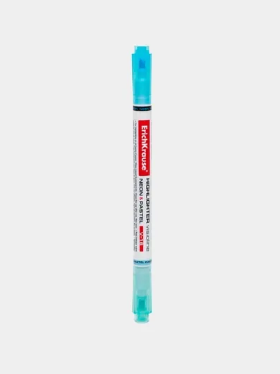 Двухсторонний текстмаркер ErichKrause Visioline V16 Neon+Pastel, цвет чернил голубой 56018