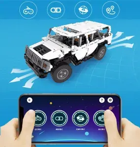 Конструктор радиоуправляемый CADA внедорожник Warrior H2, 575 элементов - C51044W