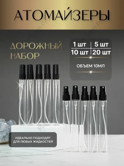 Бутылка для парфюма многоразового использования, атомайзер с распылителем