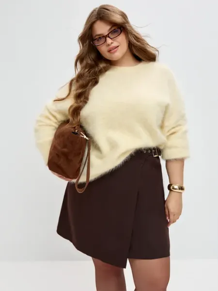 Binitra Bini Юбка мини трапеция Plus Size