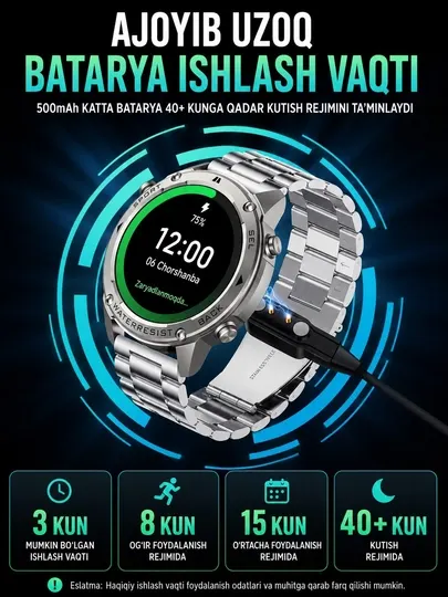Smart watch dm56 gps amoled bluetooth 5atm android/iphone 170+ sport