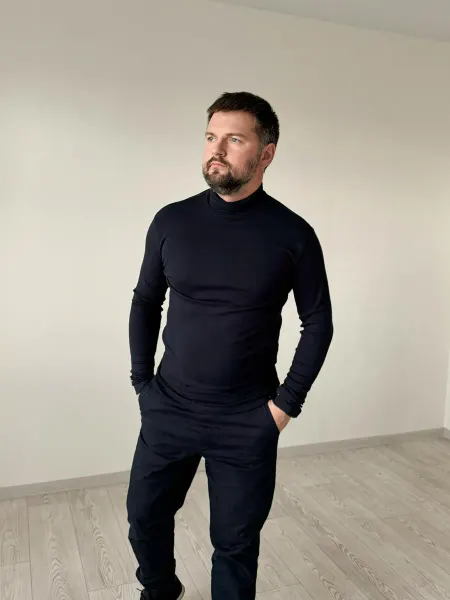 OveText Водолазка классическая с начесом