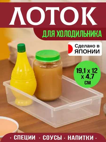 Sanada Органайзер контейнер для холодильника и кухни 19,1х12х4,7