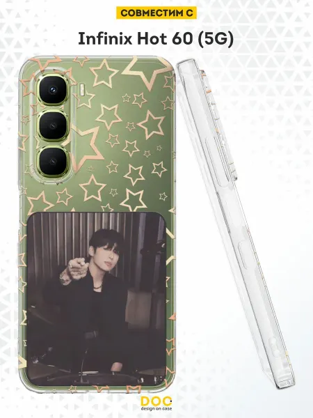 DesignOnCase Чехол на Infinix Hot 60 (5G) с принтом BTS