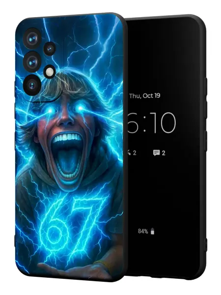 PBl store Чехол на Samsung A53 5G с принтом 67 сикс севен