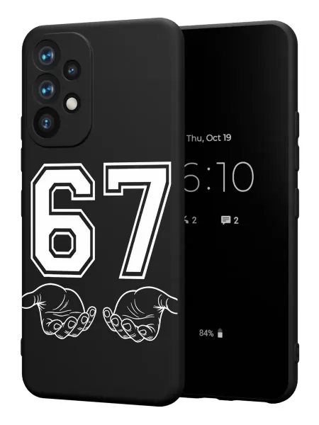PBl store Чехол на Samsung A53 5G с принтом six seven 67