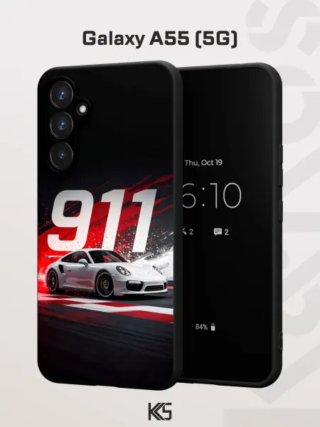 Варибрус Чехол на Samsung A55 (5G) с принтом Porsche 911