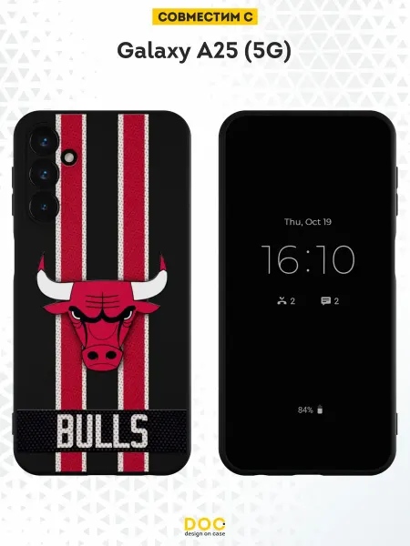 DesignOnCase Силиконовый чехол на Samsung Galaxy A25 (5G)Chicago bulls