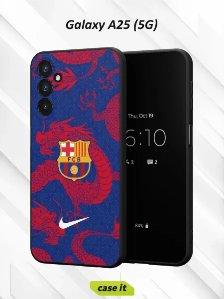 Case it Чехол на Samsung A25 (5G) принт Барселона красным драконом