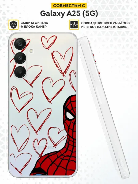 DesignOnCase Чехол на Samsung Galaxy A25 (5G) с принтом Spider man