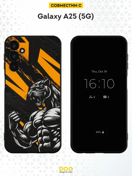 DesignOnCase Силиконовый чехол на Samsung Galaxy A25 (5G) принт Пантера