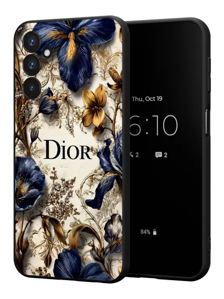 PBl store Чехол на Samsung Galaxy A25 (5G) принт в стиле цветы Dior