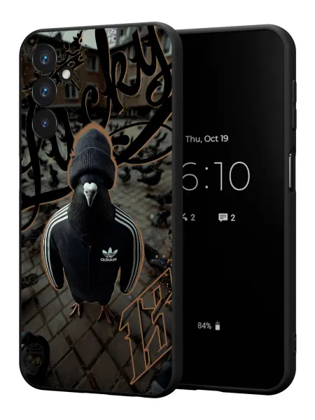 PBl store Чехол на Samsung Galaxy A25 (5G) с принтом Голубь в адике