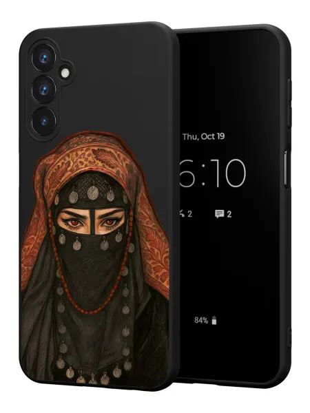 PBl store Чехол на Samsung Galaxy A25 (5G) с принтом Покрытая девушка