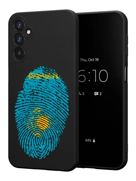 PBl store Чехол на Samsung Galaxy A25 (5G) с принтом Флаг Казахстан
