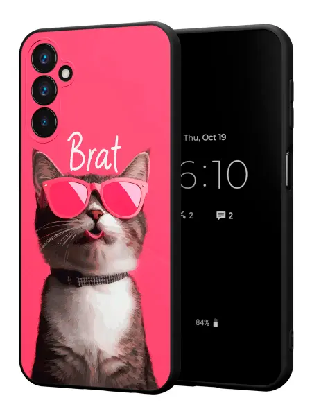 PBl store Чехол на Samsung Galaxy A25 (5G) Котик с надписью