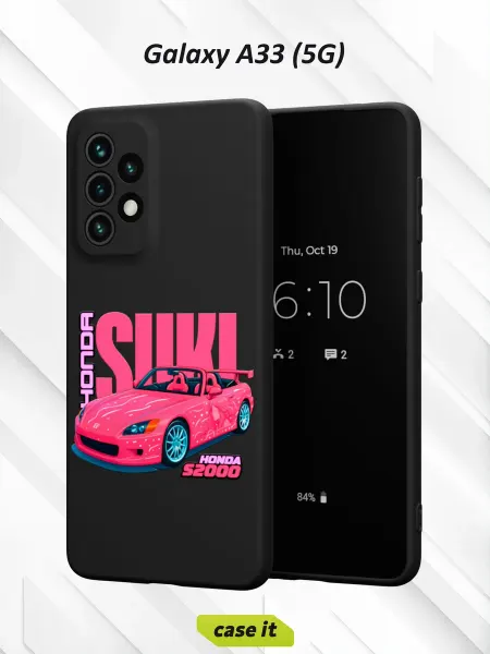 Case it Чехол на Samsung A33 5Gс принтом The blue car