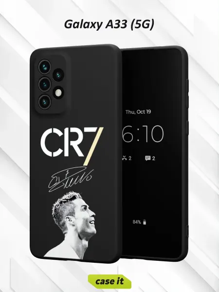 Case it Чехол на Samsung A33 5G с принтом CR7 и Криштиану Роналду