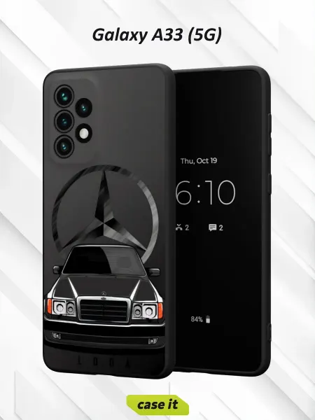 Case it Чехол на Samsung A33 5Gс принтом Mercedes-Benz E-Class W124