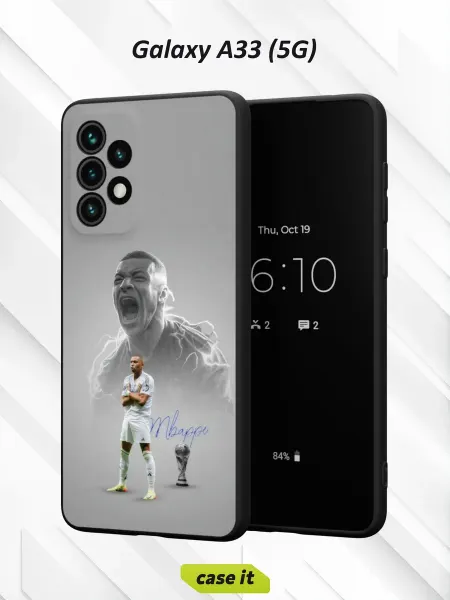 Case it Чехол на Samsung A33 5G с принтом Kylian Mbappe Real