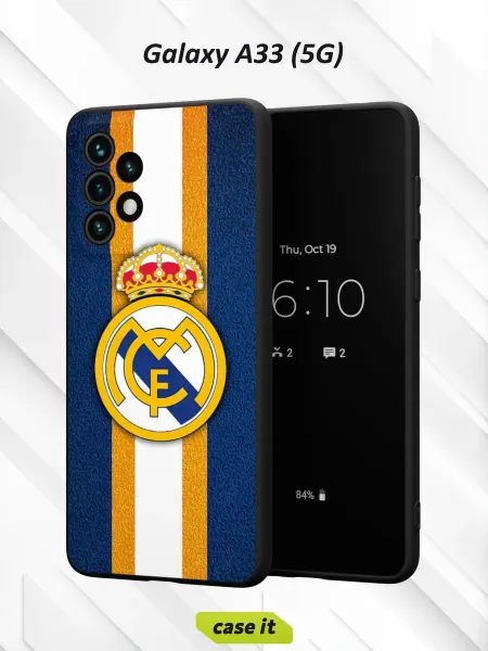 Case it Чехол на Samsung A33 5Gс принтом Real Madrid CF