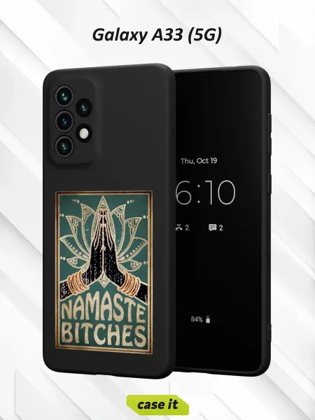 Case it Чехол на Samsung A33 5Gс принтом Namaste