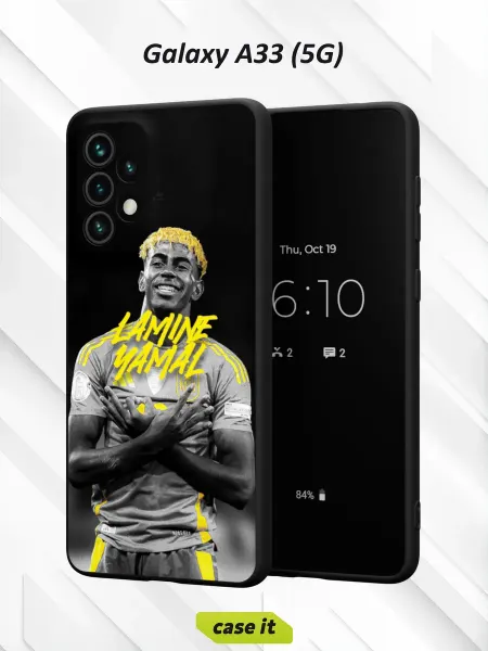 Case it Чехол на Samsung A33 5G с принтом Ламин Ямаль Барселона
