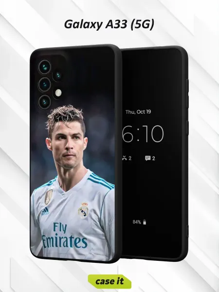 Case it Чехол на Samsung A33 5G с принтом Криштиану Роналдусо спины
